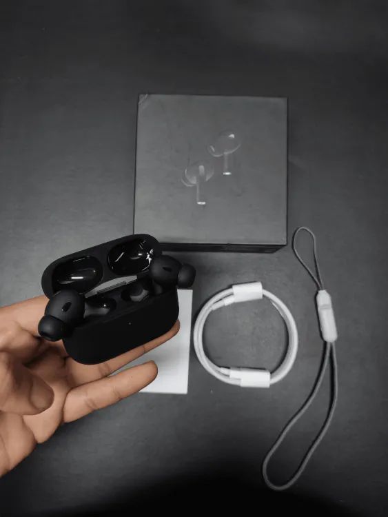 Apple Airpods Pro 2 Black TypeC Buzzer+Volume+Dorri Wireless Charging your perfect audio companion for work, workouts, and e.verything in between